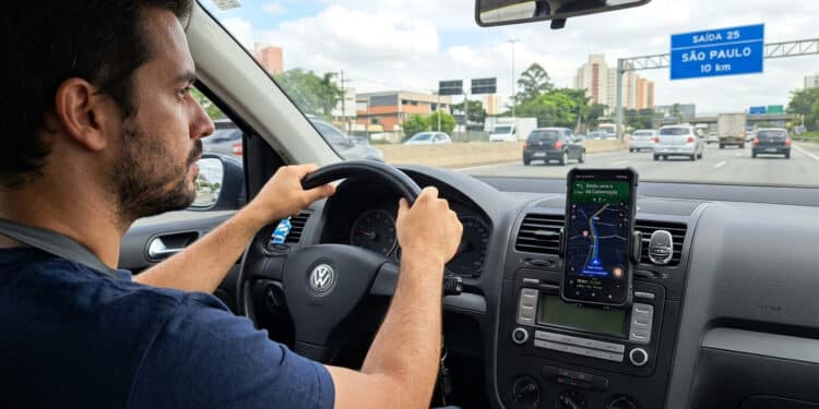 Motoristas que usam o celular como GPS podem ser multados por isso: entenda o que a lei diz
