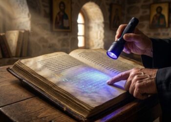 Descoberta de manuscrito traz à tona páginas perdidas com traço "fantasma" do Novo Testamento