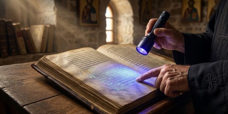 Descoberta de manuscrito traz à tona páginas perdidas com traço "fantasma" do Novo Testamento