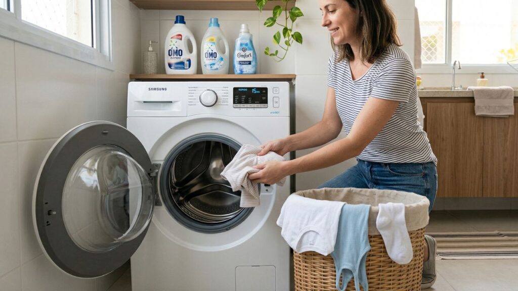 O modo da máquina de lavar roupa que piora o resultado da lavagem e ainda faz você perder mais tempo
