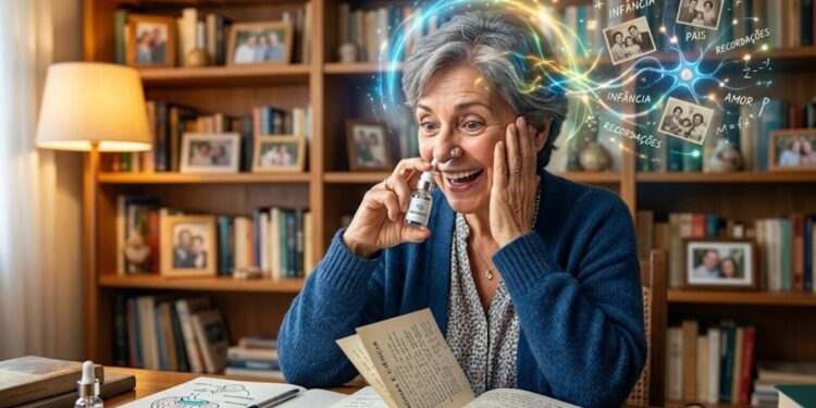 Spray nasal criado por cientistas pode reverter envelhecimento cerebral e recuperar a memória, revela pesquisa