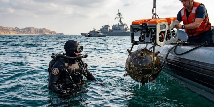 Como funciona a operação dos EUA para neutralizar minas navais no Estreito de Ormuz