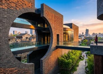 História e arquitetura se encontram na primeira cidade do mundo a atingir 1 milhão de habitantes com um museu de 139 mil tijolos e design inspirado na China antiga