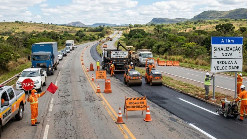 MGC-452 recebe R$ 80 milhões para recuperar 59 quilômetros em corredor estratégico do Triângulo Mineiro
