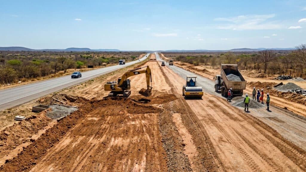 A duplicação da BR-304 avança com R$ 370 milhões, 57,6 quilômetros e terraplenagem em 13 quilômetros