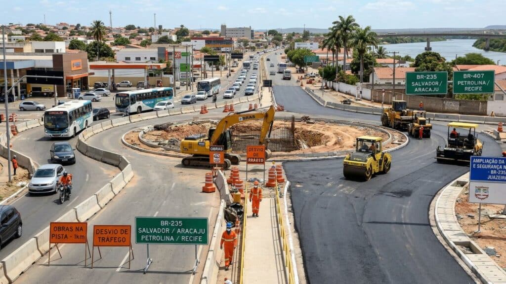 Travessia de Juazeiro chega a 81% com R$ 226 milhões e quatro viadutos já finalizados