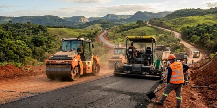 Megaobra esperada há anos na rodovia PR-092 avança com investimento de R$ 56,9 milhões e promete reduzir isolamento de cidade com menor IDH do Paraná