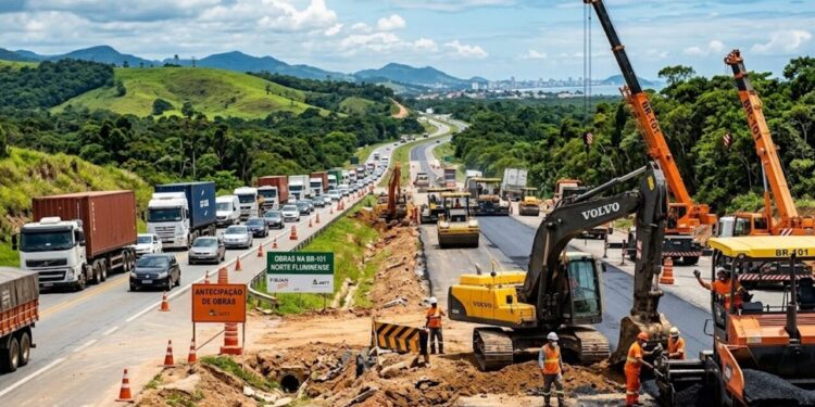 Proposta da Firjan à ANTT prevê antecipação de obras na BR-101 no Norte Fluminense para melhorar o fluxo de veículos, reduzir os impactos do tráfego pesado e aumentar a competitividade da região