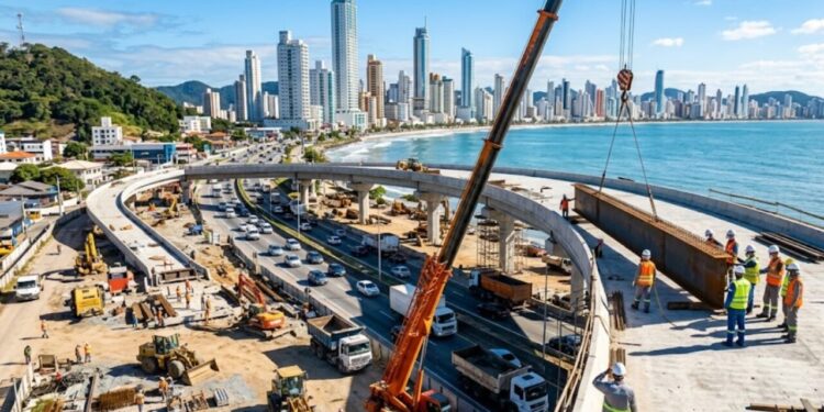 Megaprojeto de R$ 2,6 milhões prevê mudanças no acesso à BR-101 e promete desafogar o trânsito em Balneário Camboriú