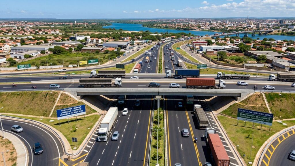 Travessia de Juazeiro chega a 81% com R$ 226 milhões e quatro viadutos já finalizados