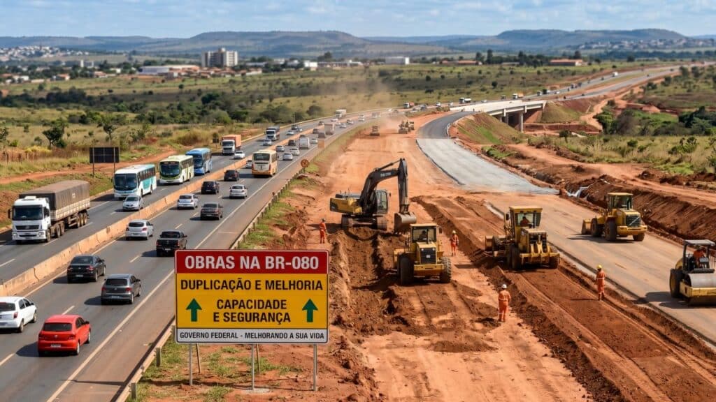 BR-070 e BR-080 recebem R$ 152,5 milhões em obras para reforçar fluidez e segurança no Distrito Federal