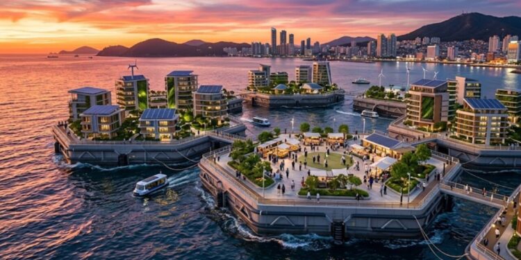 Coreia do Sul aposta megaprojeto de R$ 1 bilhão para 'cidades flutuantes' e surpreende com plano contra as mudanças climáticas