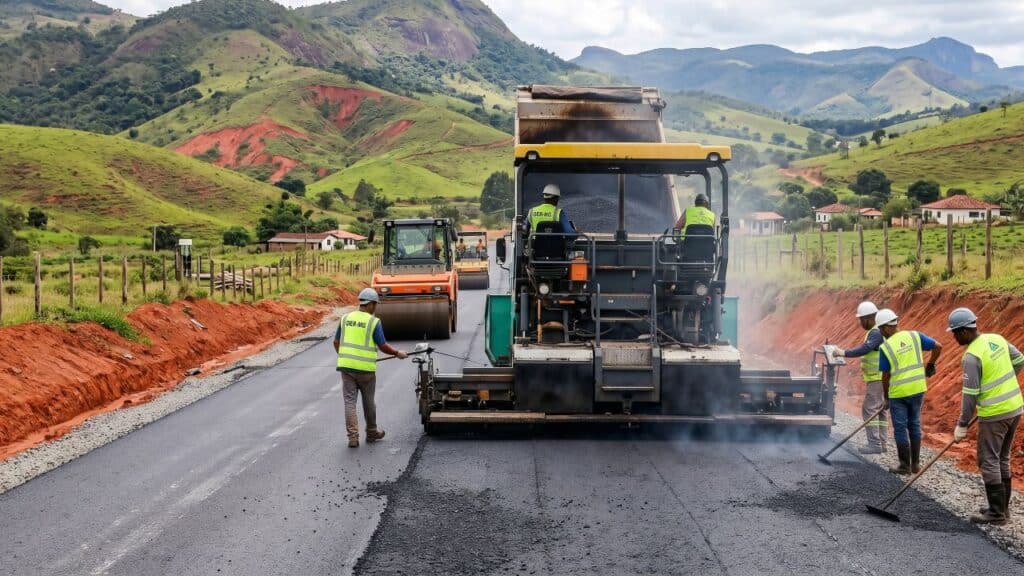Trecho de 24 quilômetros da MGC-262 ganha pavimentação com investimento de R$ 138 milhões