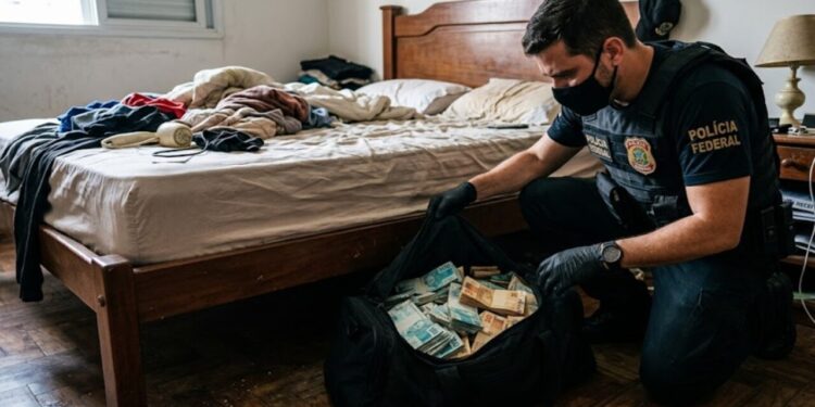 Auditor da Receita Federal é alvo de operação da PF e R$ 233 mil em dinheiro vivo é encontrado debaixo da sua cama