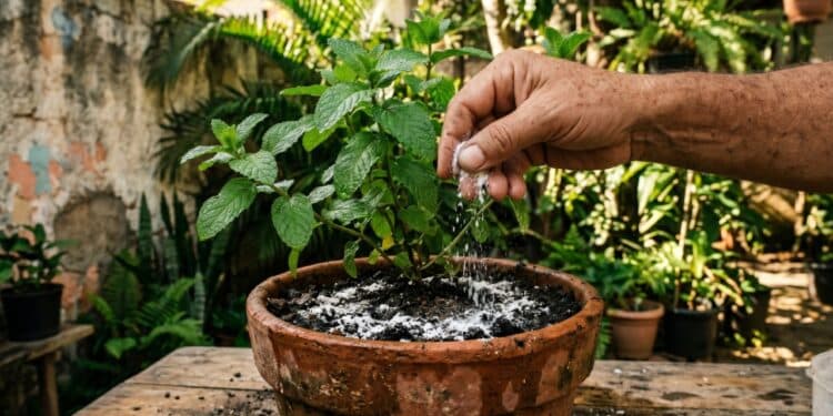 Bicarbonato de sódio nos vasos e jardim combate pragas e fortalece flores