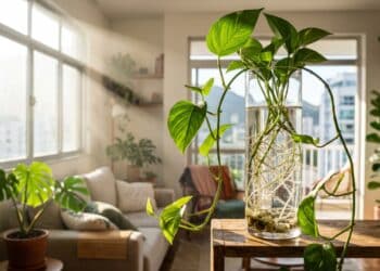 3 plantas que crescem na água purificam o ar da casa e exigem apenas reposição semanal sem uso de terra