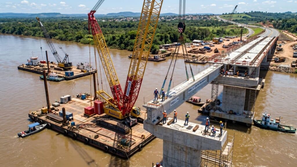 Ponte sobre o Rio Novo chega a 60% com R$ 36 milhões em investimentos e nova fase na BR-364/RO