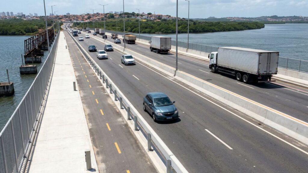 Ponte de Igapó recebe R$ 30 milhões e reforça uma travessia de 606 metros com 70 mil veículos por dia