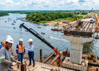 Amapá inicia megaconstrução de ponte sobre o rio Anauerapucu com investimento de R$ 16,5 milhões em Santana para melhorar mobilidade e segurança aos moradores da região