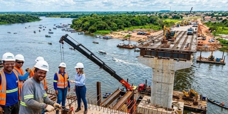 Amapá inicia megaconstrução de ponte sobre o rio Anauerapucu com investimento de R$ 16,5 milhões em Santana para melhorar mobilidade e segurança aos moradores da região