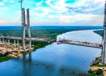 Brasil e Paraguai estão separados por menos de 50 metros em ponte de R$ 1,2 bilhão da Rota Bioceânica e avanço histórico de integração vai reduzir o tempo e custo de exportação/importação