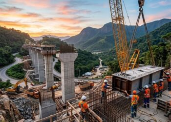 Nova Ponte do Arranha-Céu tem obras iniciadas em Itaipava com técnica utilizada para reduzir o tempo de construção e projeto promete melhorar a mobilidade na região serrana