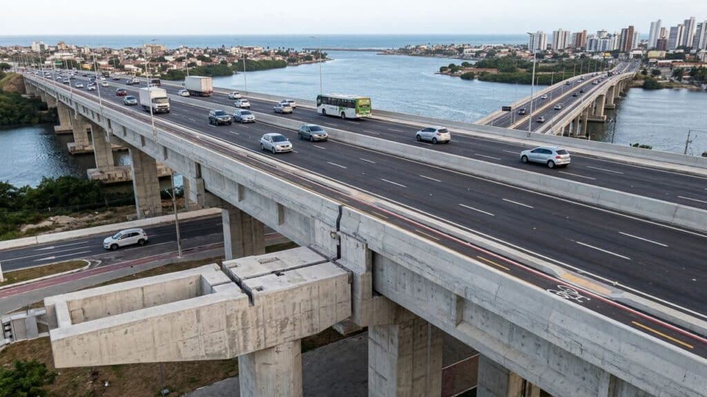 Ponte de Igapó recebe R$ 30 milhões e reforça uma travessia de 606 metros com 70 mil veículos por dia
