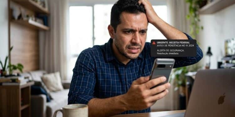 Receita Federal emite alerta urgente para nova fraude digital que simula pendências no imposto de renda