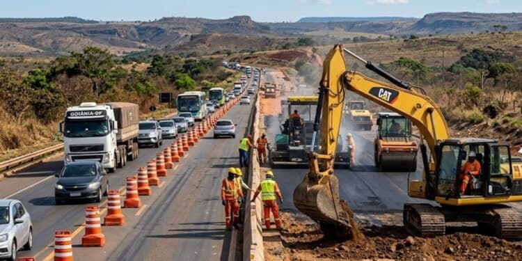 Governo libera obras para destravar o trânsito entre DF e Goiás com a implantação de terceiras faixas na BR-070 e a duplicação de 16,26 quilômetros da BR-080