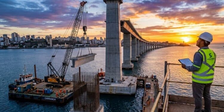 Maior ponte da América Latina vai começar a ser construída em Salvador, terá 12,4 km e R$ 10 bilhões em investimento e deve gerar cerca de 7 mil empregos
