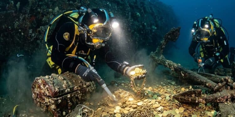 Megaoperação para resgate do Galeão San José começa e bilhões em ouro e joias são retirados do "Santo Graal dos naufrágios"