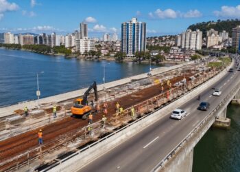 Avanço das obras de modernização em ponte de Santos promete melhorias importantes na mobilidade da cidade e megaprojeto de R$ 215 milhões entra em nova fase