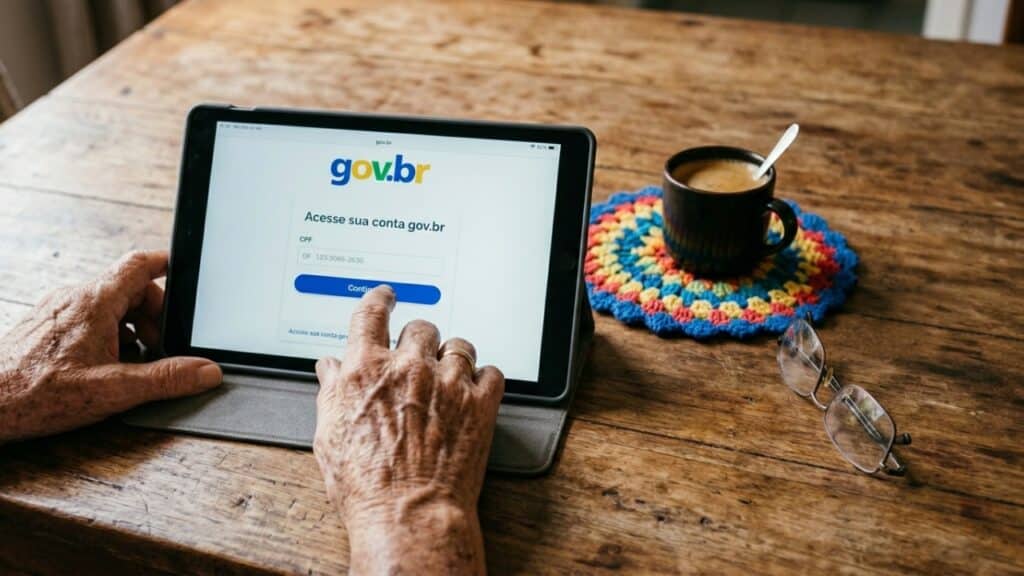 Possível acessar o portal Gov.br para emitir de forma digital