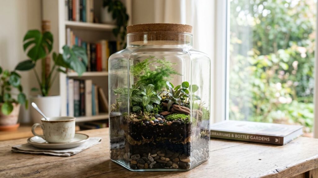 Como montar um terrário bonito, equilibrado e fácil de cuidar mesmo em casas pequenas ou apartamentos