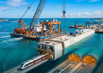 Maior túnel submerso do mundo está em construção e vai ligar a Alemanha à Dinamarca em cerca de 10 minutos de carro ou 7 minutos de trem sob o mar Báltico