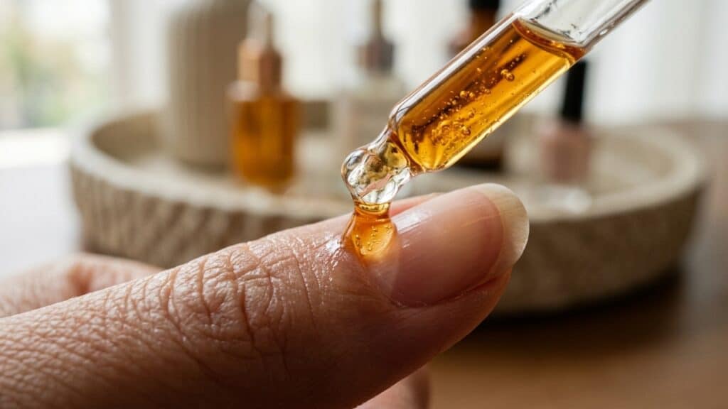 Aplicador de óleo hidratante na cutícula