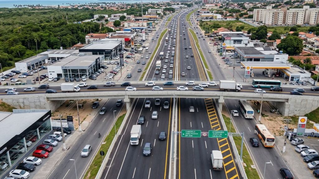 Novo viaduto em Cabedelo avança com R$ 5,2 milhões e reforça a fluidez na BR-230/PB
