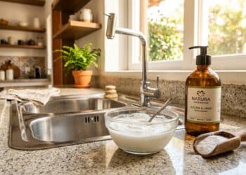 Combinação de bicarbonato e detergente revoluciona a limpeza da cozinha