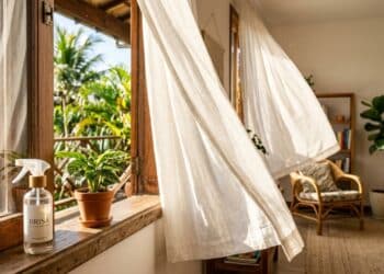 Adeus cheiro ruim: o truque com vinagre que está salvando cortinas sem lavagem