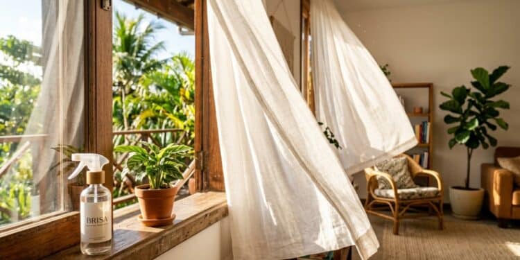 Adeus cheiro ruim: o truque com vinagre que está salvando cortinas sem lavagem