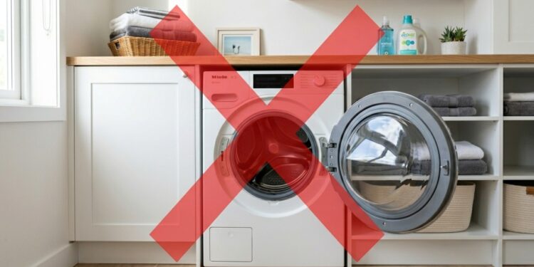 Por que você não deve deixar a porta da máquina de lavar totalmente aberta depois da lavagem