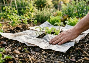 Como usar jornal no jardim para prevenir ervas daninhas, capturar pragas e muito mais