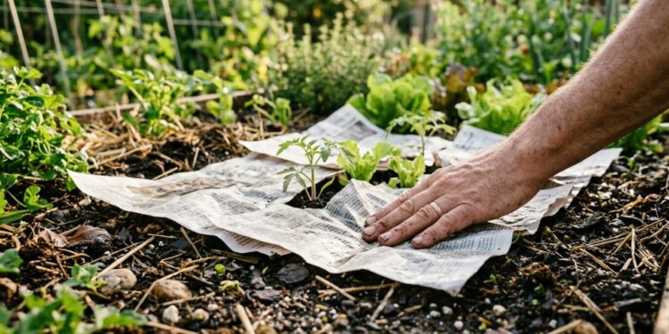 Como usar jornal no jardim para prevenir ervas daninhas, capturar pragas e muito mais
