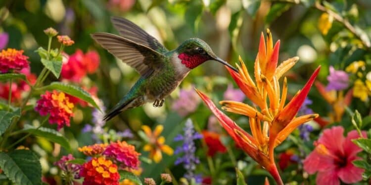 Essas cores de flores atraem mais beija-flores para o seu jardim