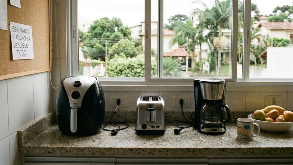 Eletricistas alertam sobre 3 eletrodomésticos de cozinha que você não deveria deixar ligados na tomada