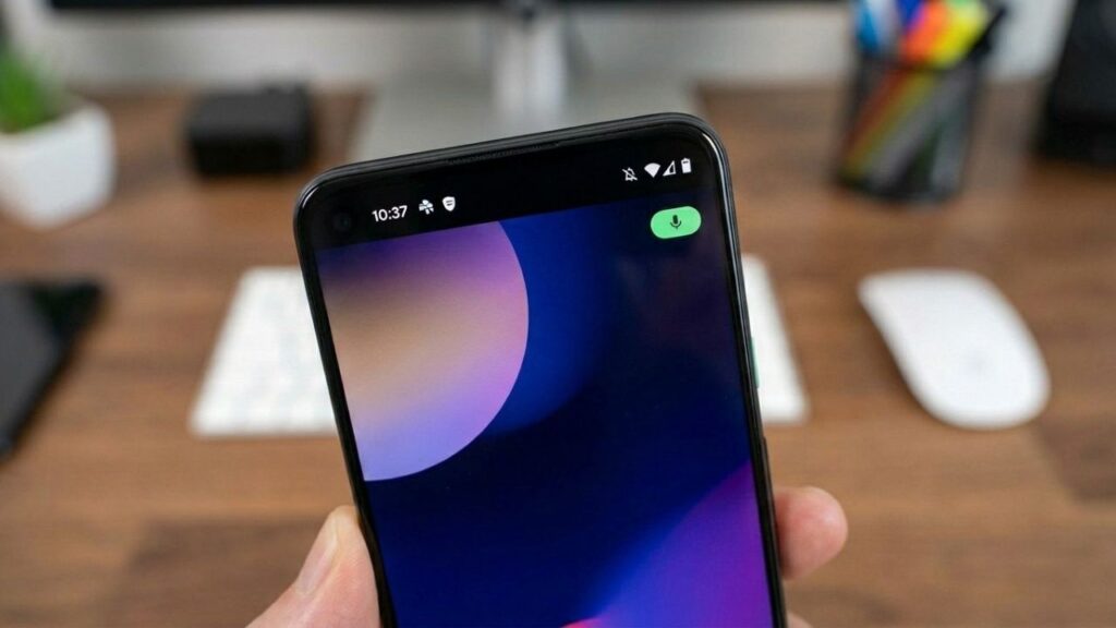 O que significa o ponto azul ou verde no celular Android e por que você deve prestar atenção