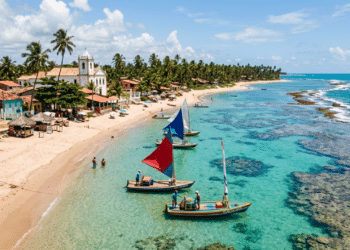 Com 8 mil vizinhos e mar de 31 °C, esse vilarejo é o coração da rota ecológica e encanta com sua preservação na costa dos corais