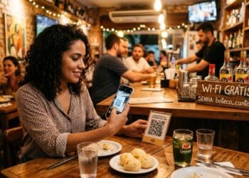 Nova regra obriga bares com cardápio digital a fornecer Wi-Fi gratuito e senha visível aos clientes em 2026