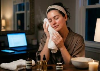 Detox de Pele de Telas: o ritual noturno que protege seu rosto da luz azul