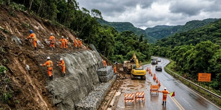 Obras na Serra Gaúcha avançam com R$ 244,7 milhões para recuperar trechos afetados por enchentes